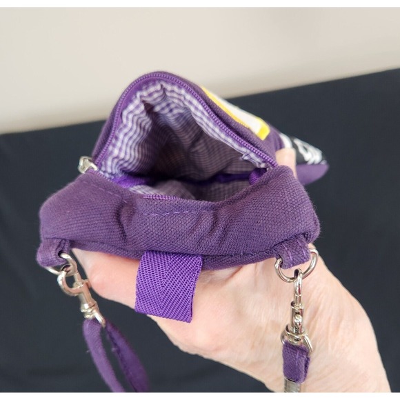 N Gil Whimsical Purple Owl Phone Bag Pouch Crossbody Strap Playful  Boho Novelty - Picture 3 of 7